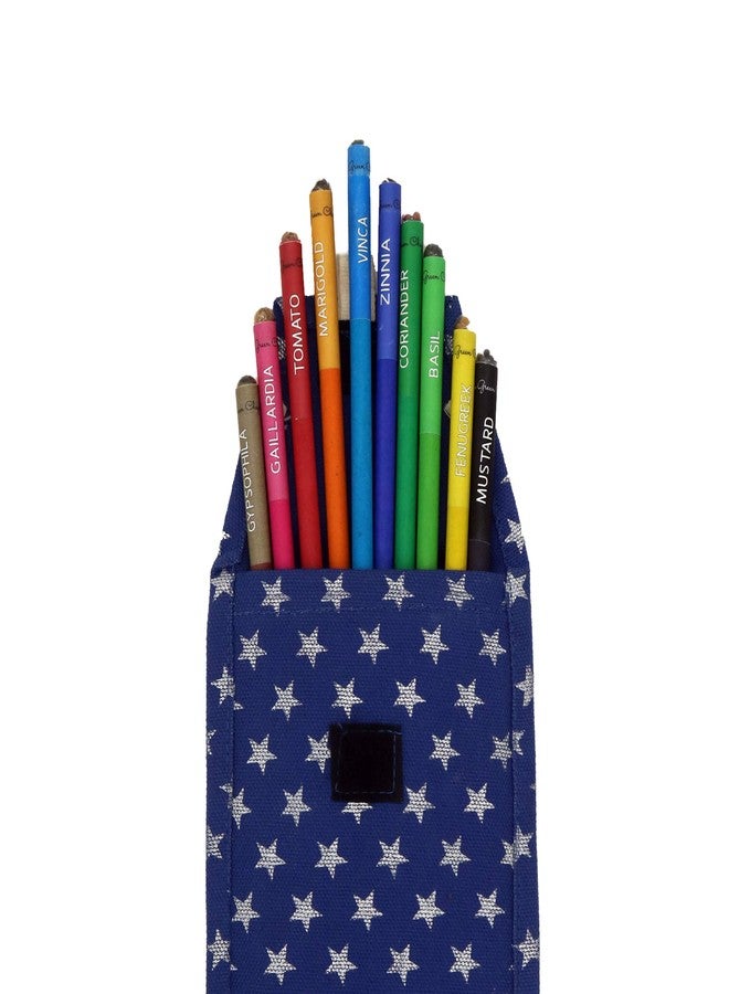 THE GREEN CHAPTER Ecofriendly Plantable Seed Pencils Pack of 10|100% Recycled Paper Colored Drawing Pencils for Artwork Office Art - Image 1
